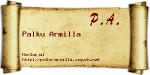 Palku Armilla névjegykártya